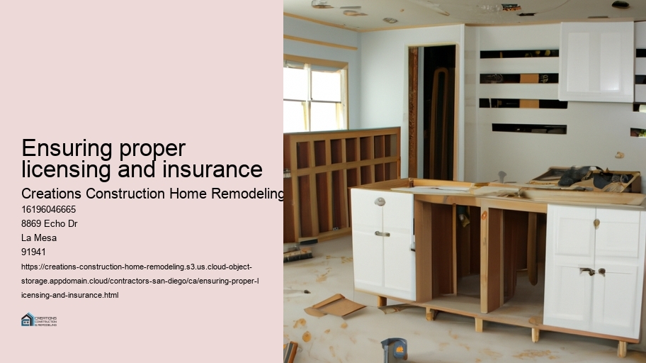 Ensuring proper licensing and insurance