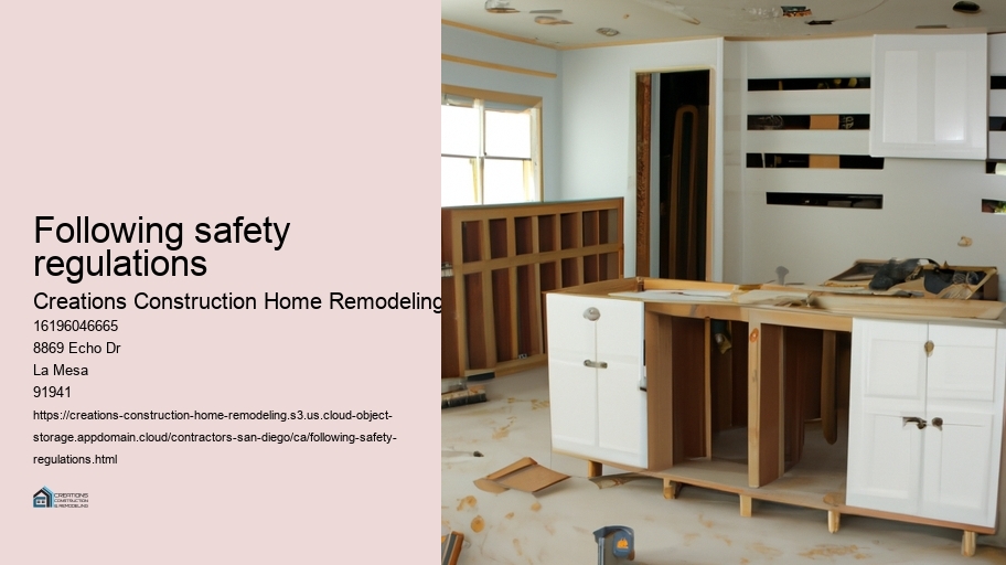 Following safety regulations