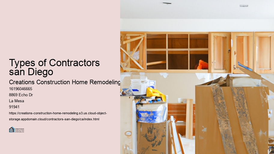 Types of Contractors san Diego