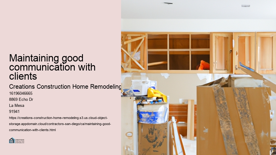 Maintaining good communication with clients